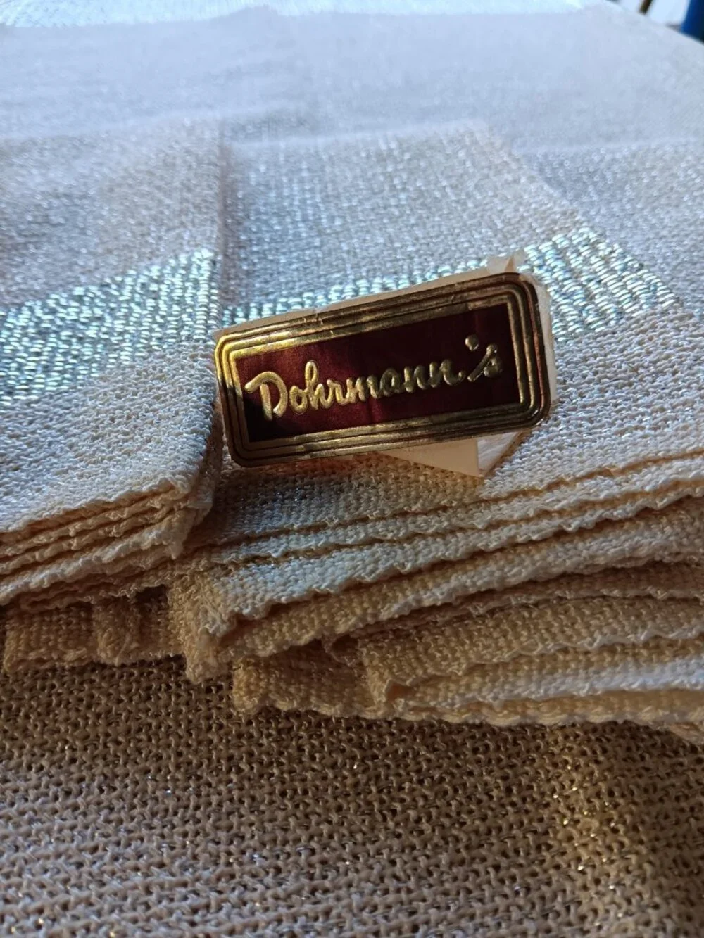 Dohrmann's Fine Linen Luxury Tablecloth 9 Napkins Set Entertaining 105